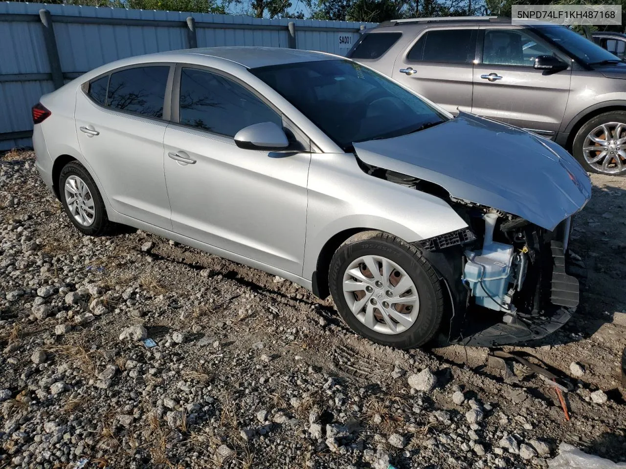 2019 Hyundai Elantra Se VIN: 5NPD74LF1KH487168 Lot: 72280884