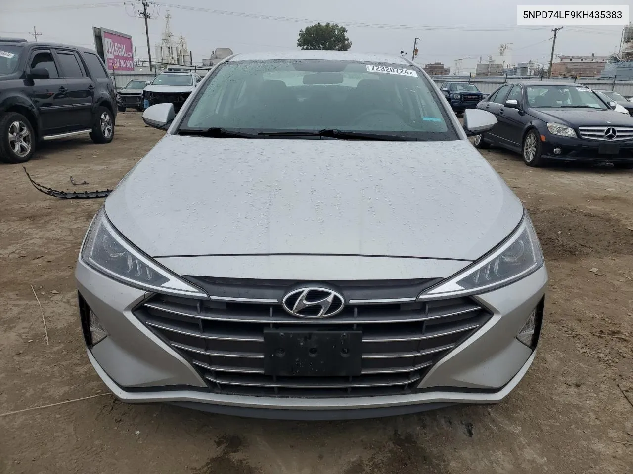 2019 Hyundai Elantra Se VIN: 5NPD74LF9KH435383 Lot: 72320724