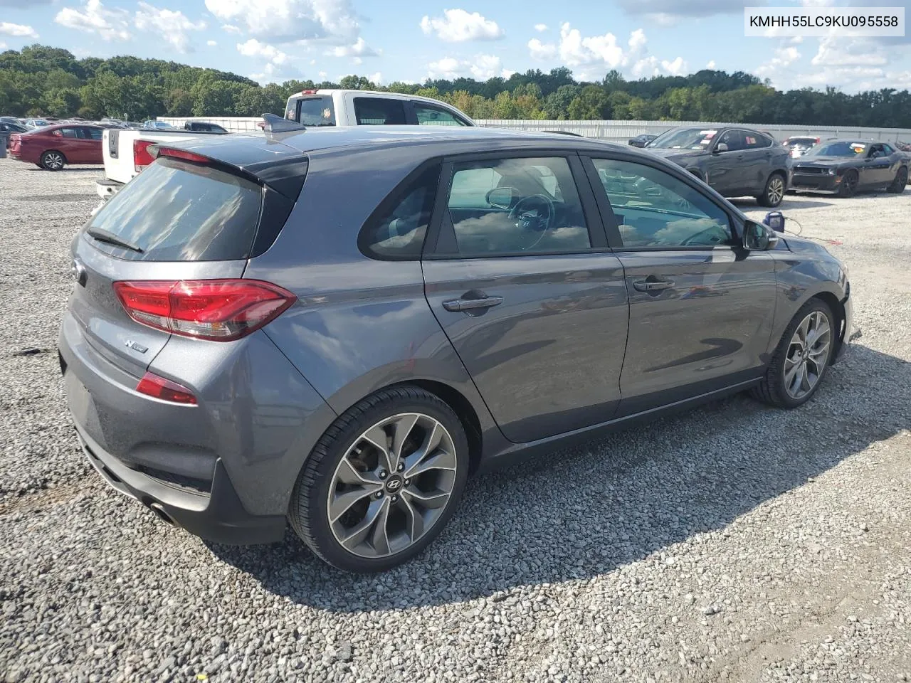 2019 Hyundai Elantra Gt N Line VIN: KMHH55LC9KU095558 Lot: 72404594