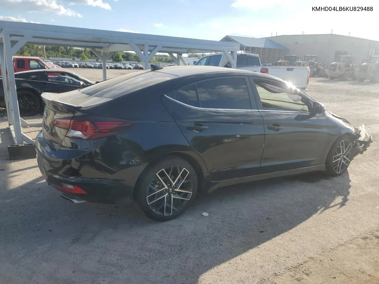 2019 Hyundai Elantra Sport VIN: KMHD04LB6KU829488 Lot: 72427614