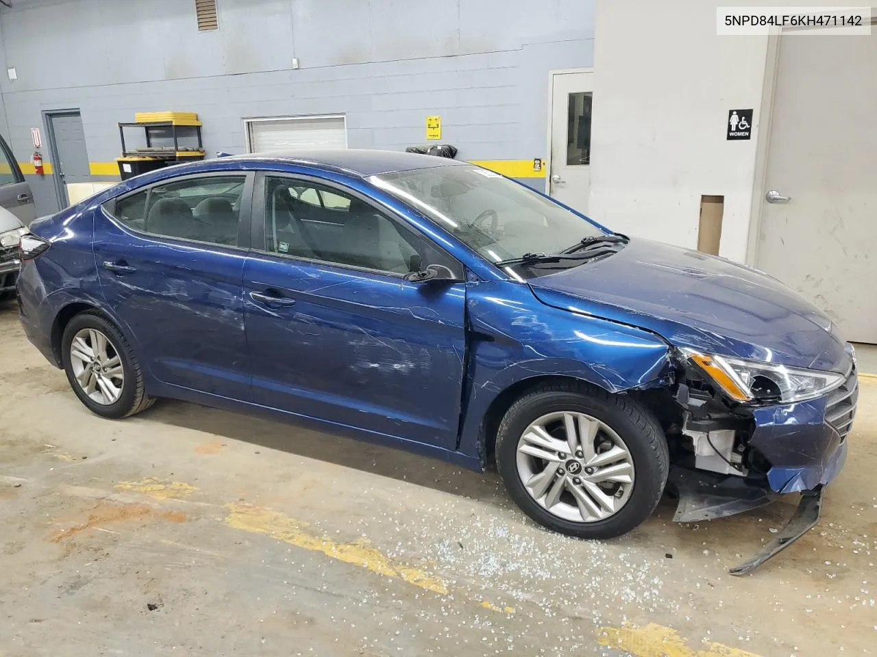 2019 Hyundai Elantra Sel VIN: 5NPD84LF6KH471142 Lot: 72652704