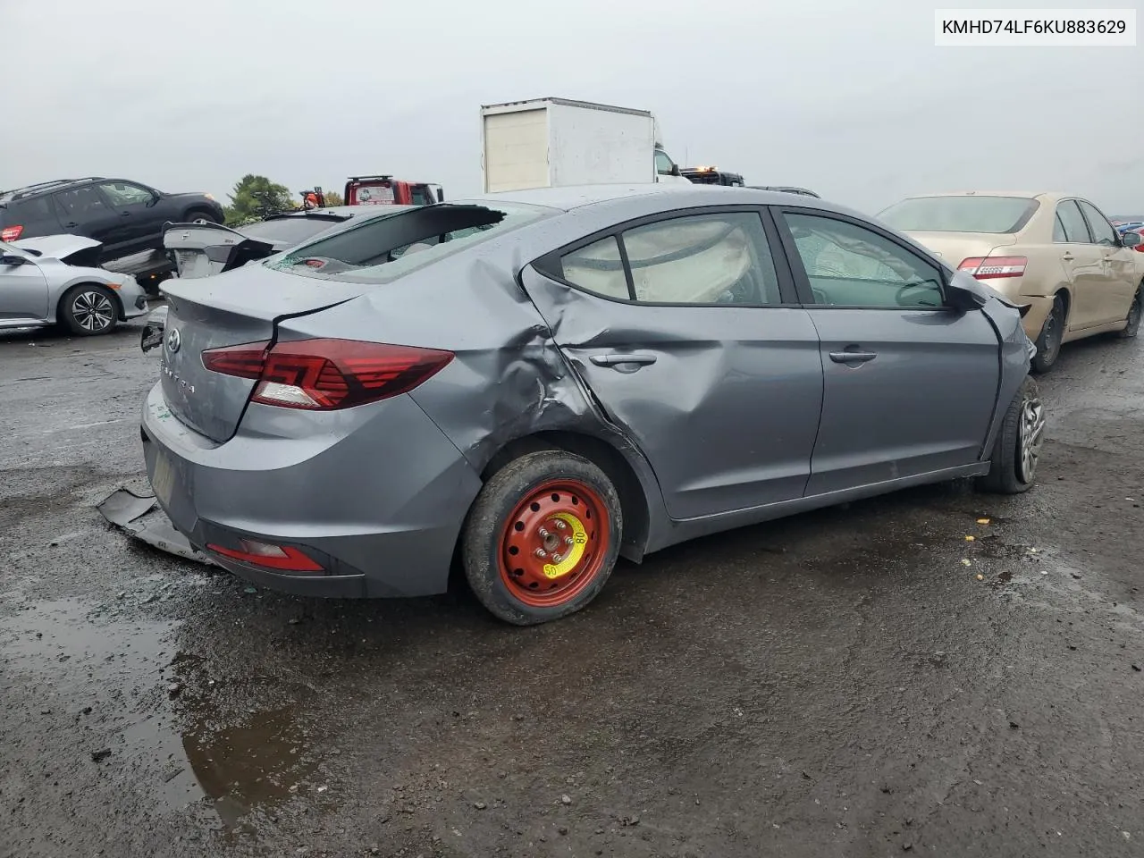 KMHD74LF6KU883629 2019 Hyundai Elantra Se