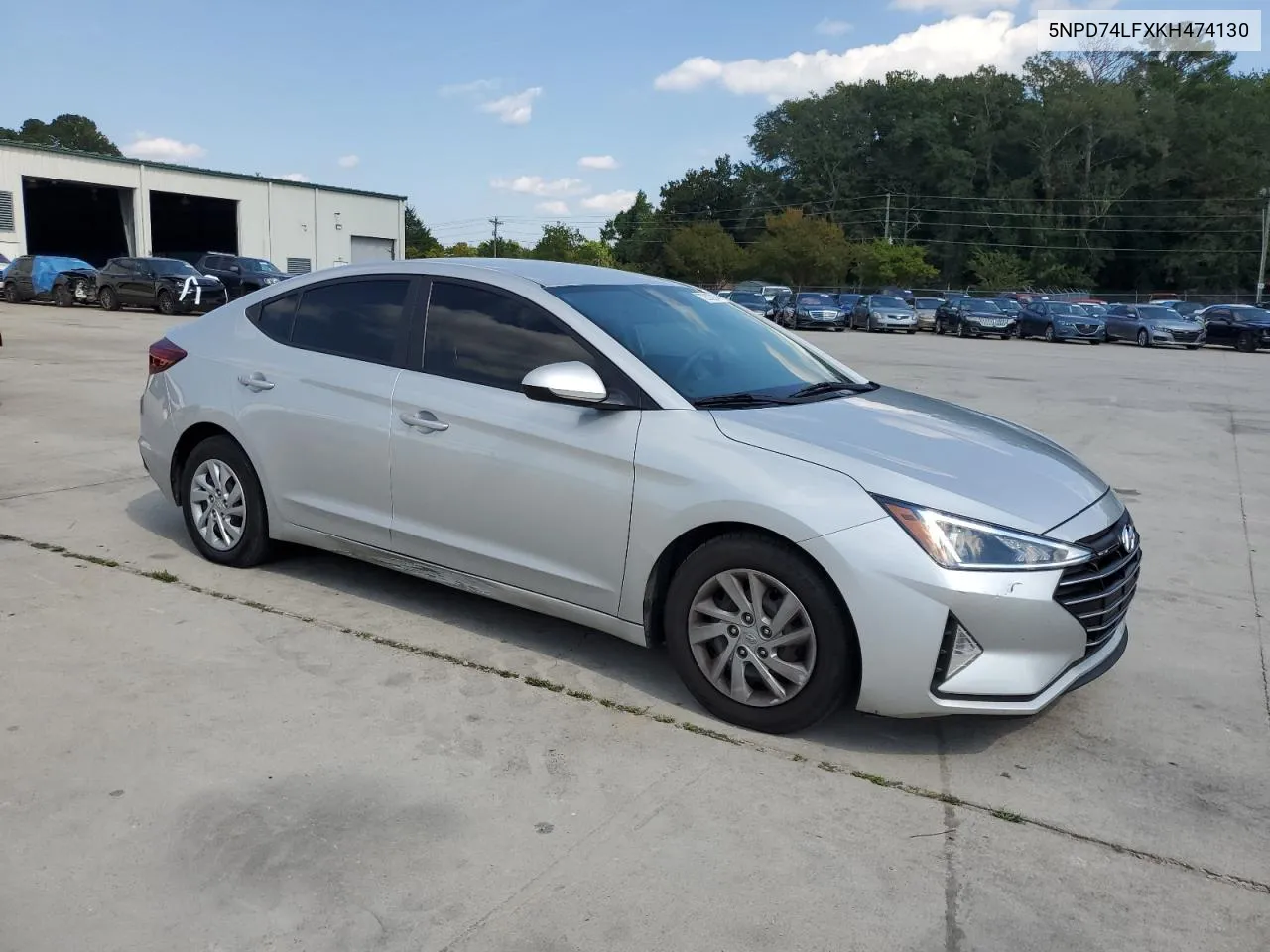 2019 Hyundai Elantra Se VIN: 5NPD74LFXKH474130 Lot: 72693974