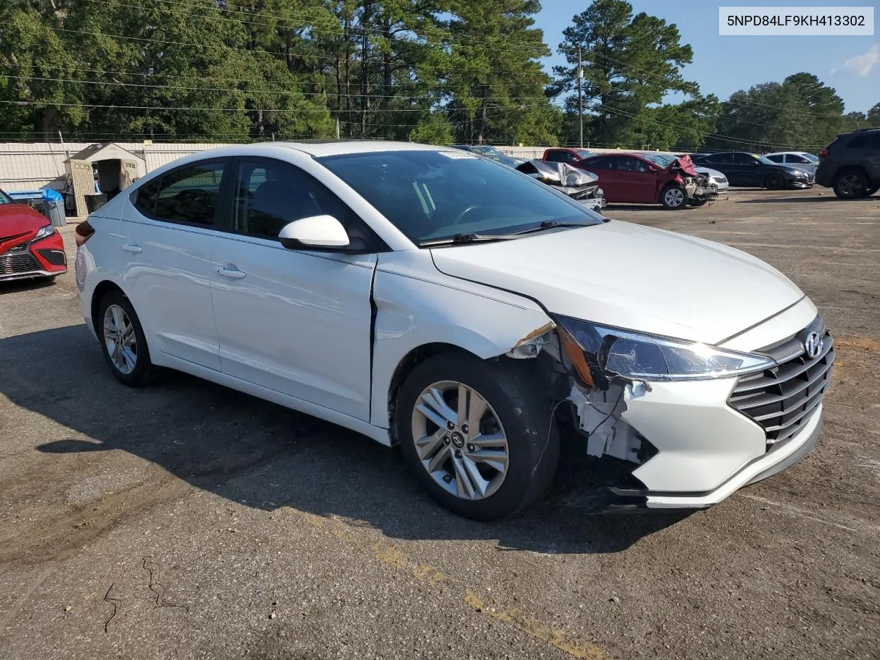 2019 Hyundai Elantra Sel VIN: 5NPD84LF9KH413302 Lot: 72778224