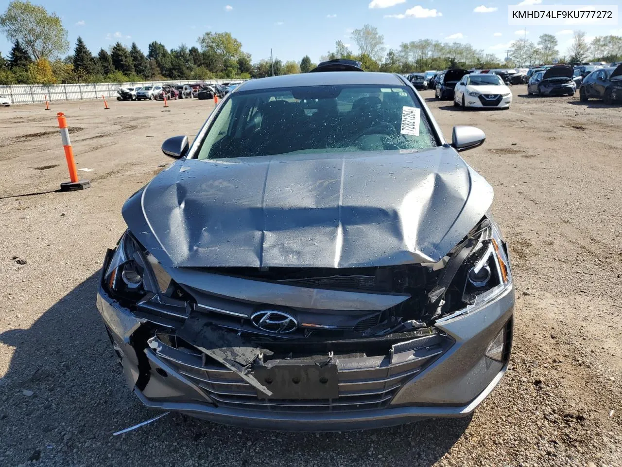 KMHD74LF9KU777272 2019 Hyundai Elantra Se