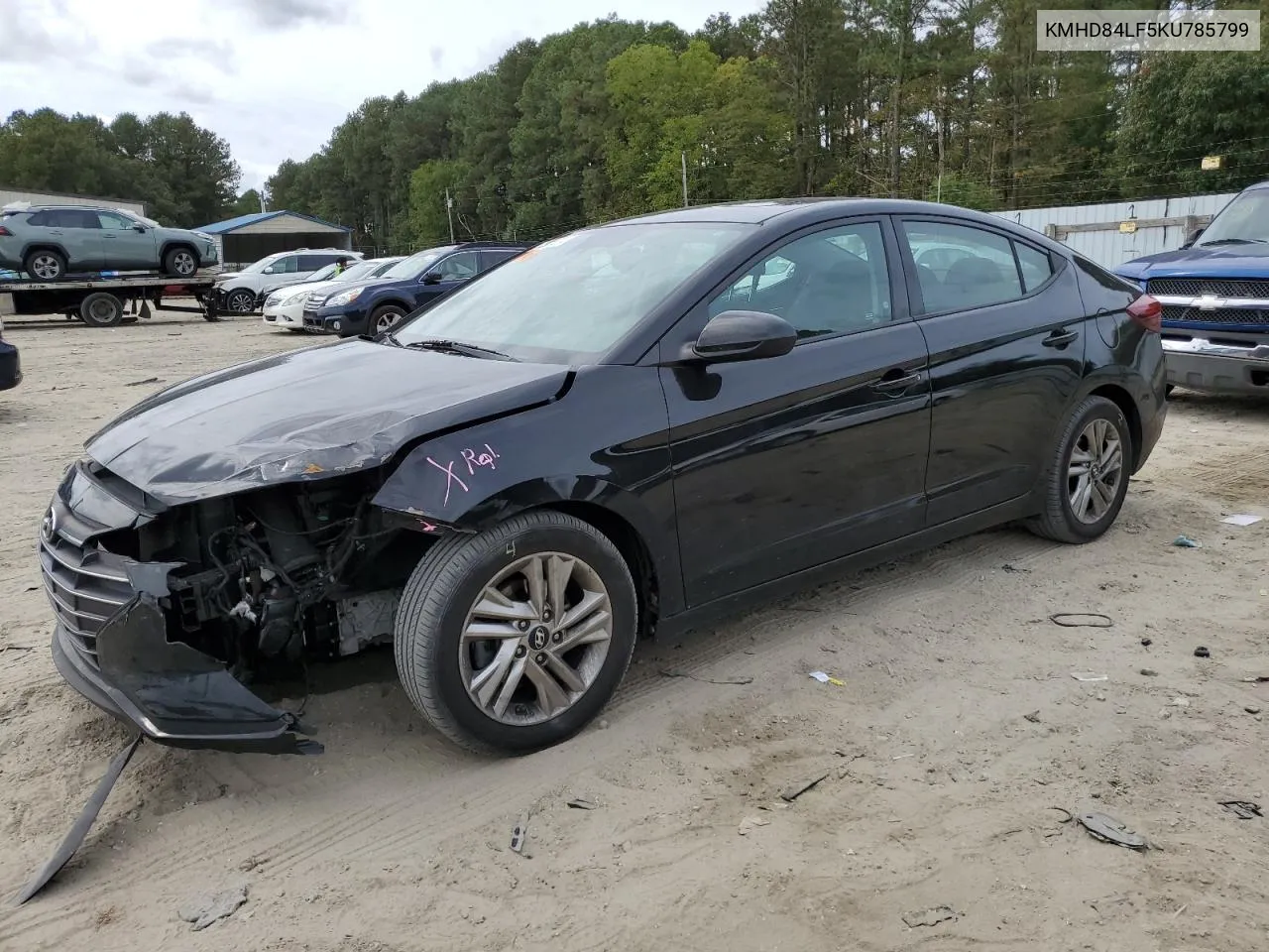 2019 Hyundai Elantra Sel VIN: KMHD84LF5KU785799 Lot: 72925524