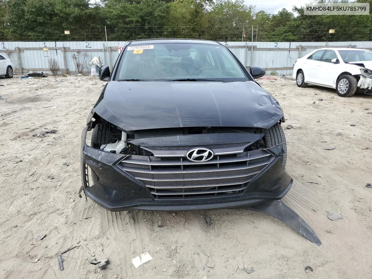 2019 Hyundai Elantra Sel VIN: KMHD84LF5KU785799 Lot: 72925524