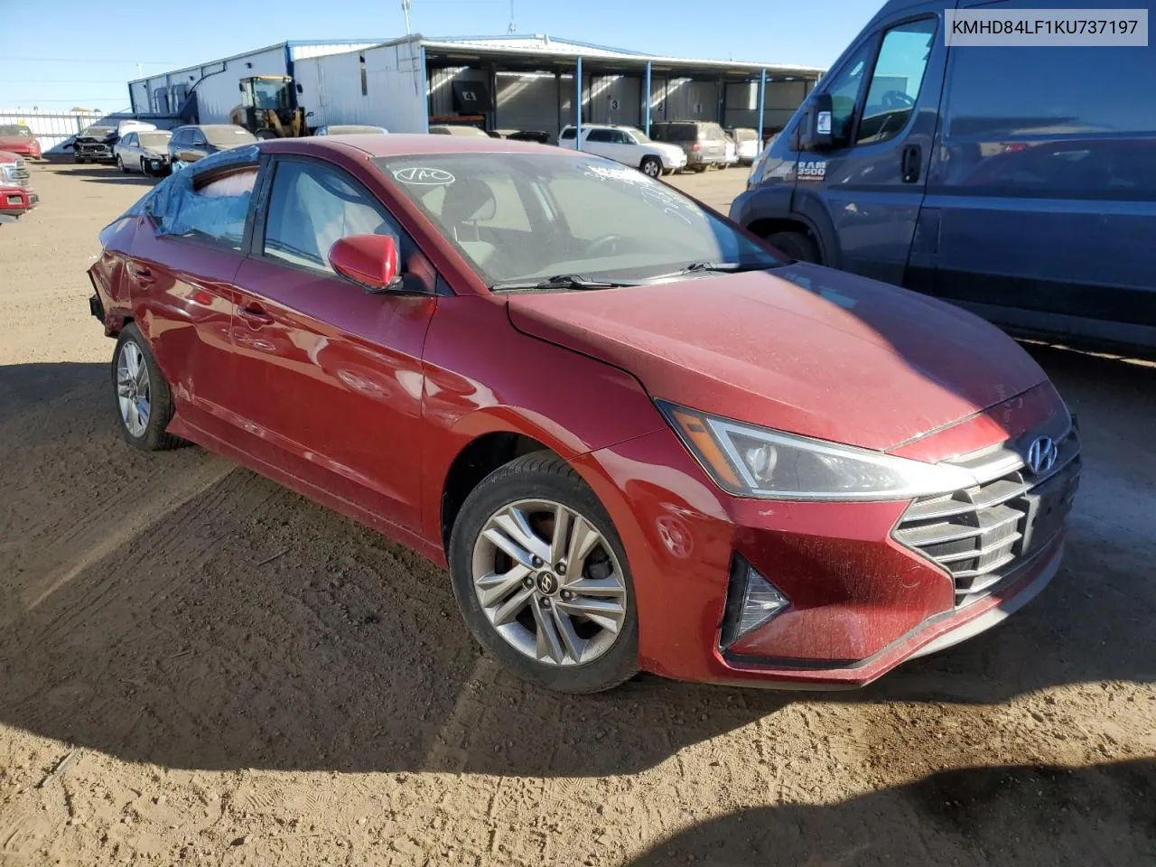 2019 Hyundai Elantra Sel VIN: KMHD84LF1KU737197 Lot: 72985673