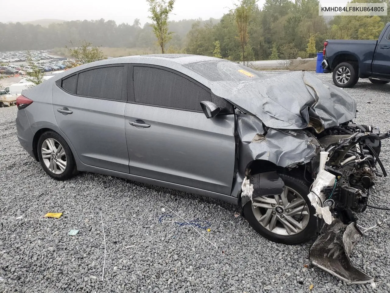 2019 Hyundai Elantra Sel VIN: KMHD84LF8KU864805 Lot: 73027234