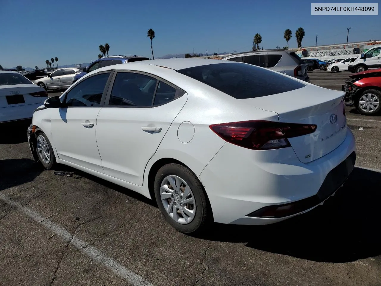 2019 Hyundai Elantra Se VIN: 5NPD74LF0KH448099 Lot: 73056884