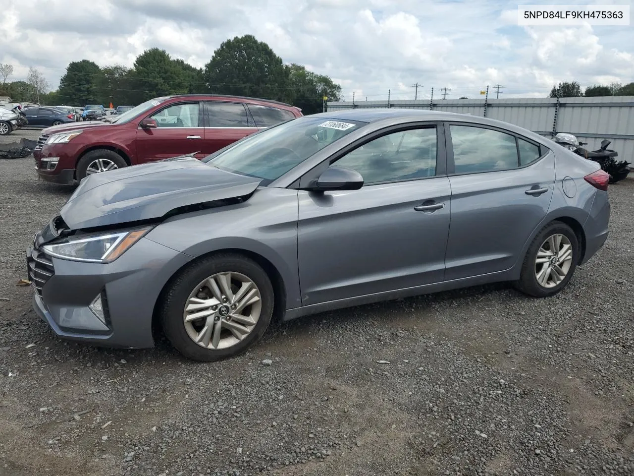 2019 Hyundai Elantra Sel VIN: 5NPD84LF9KH475363 Lot: 73160684