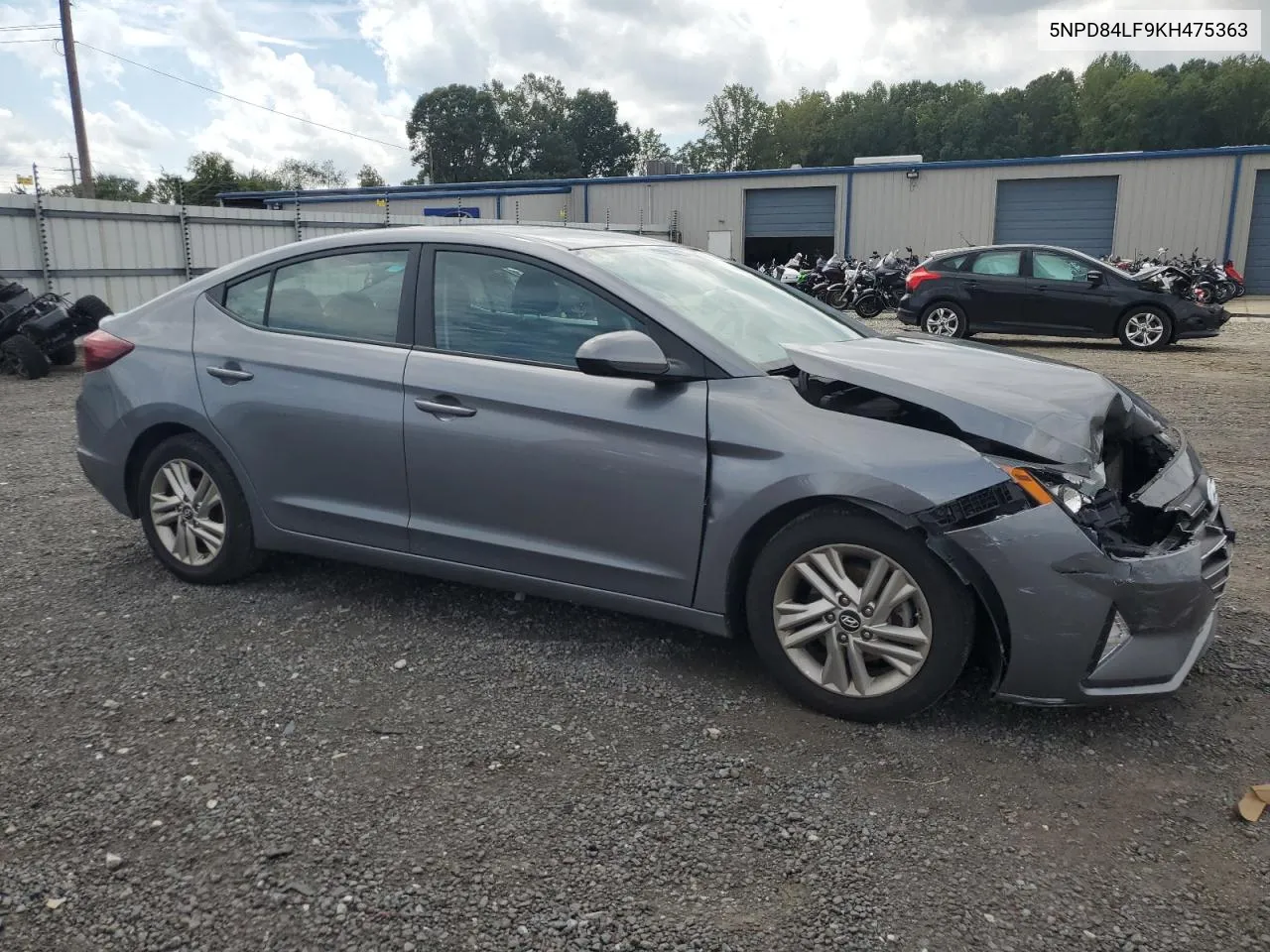 2019 Hyundai Elantra Sel VIN: 5NPD84LF9KH475363 Lot: 73160684