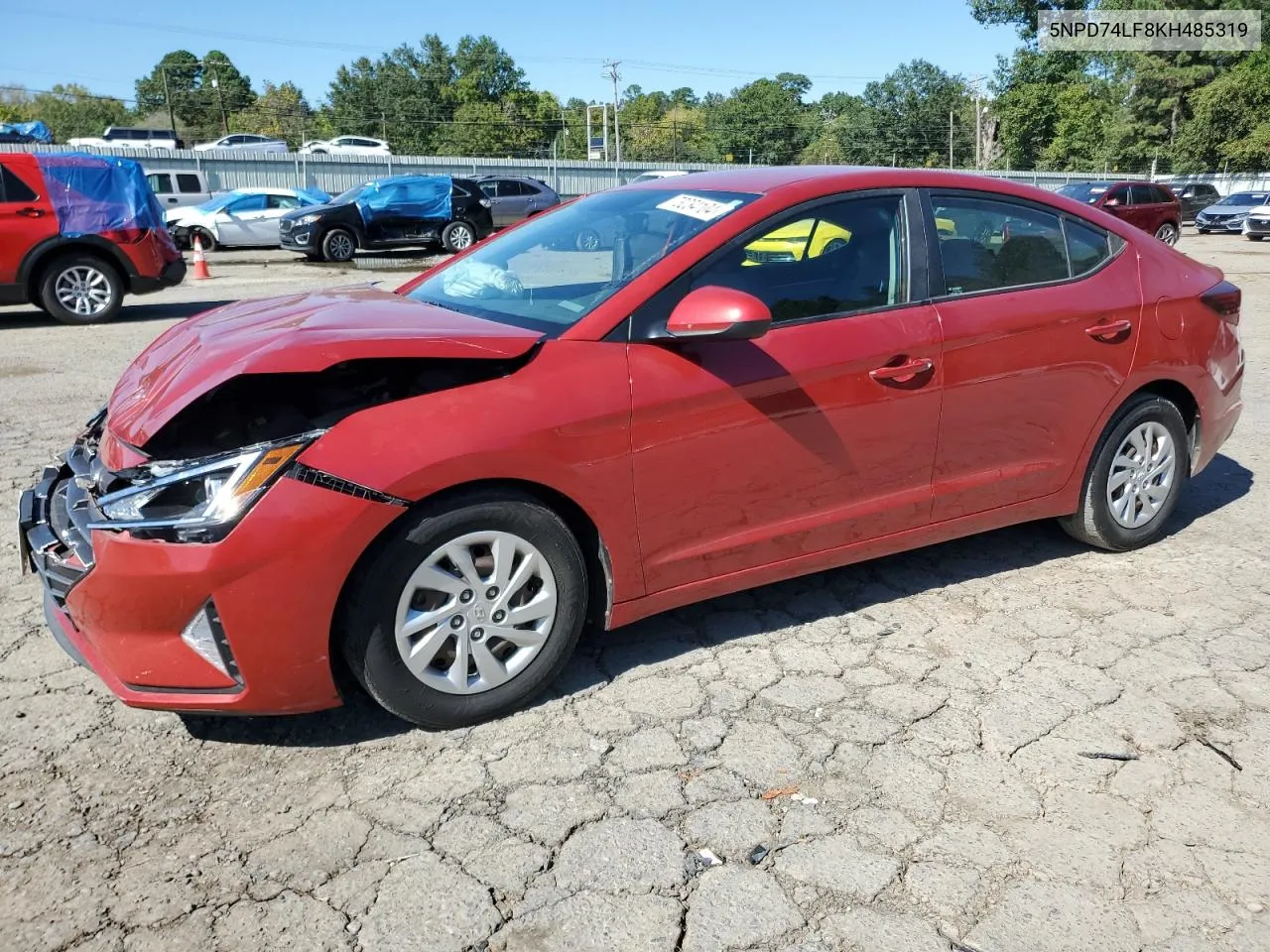 2019 Hyundai Elantra Se VIN: 5NPD74LF8KH485319 Lot: 73234104