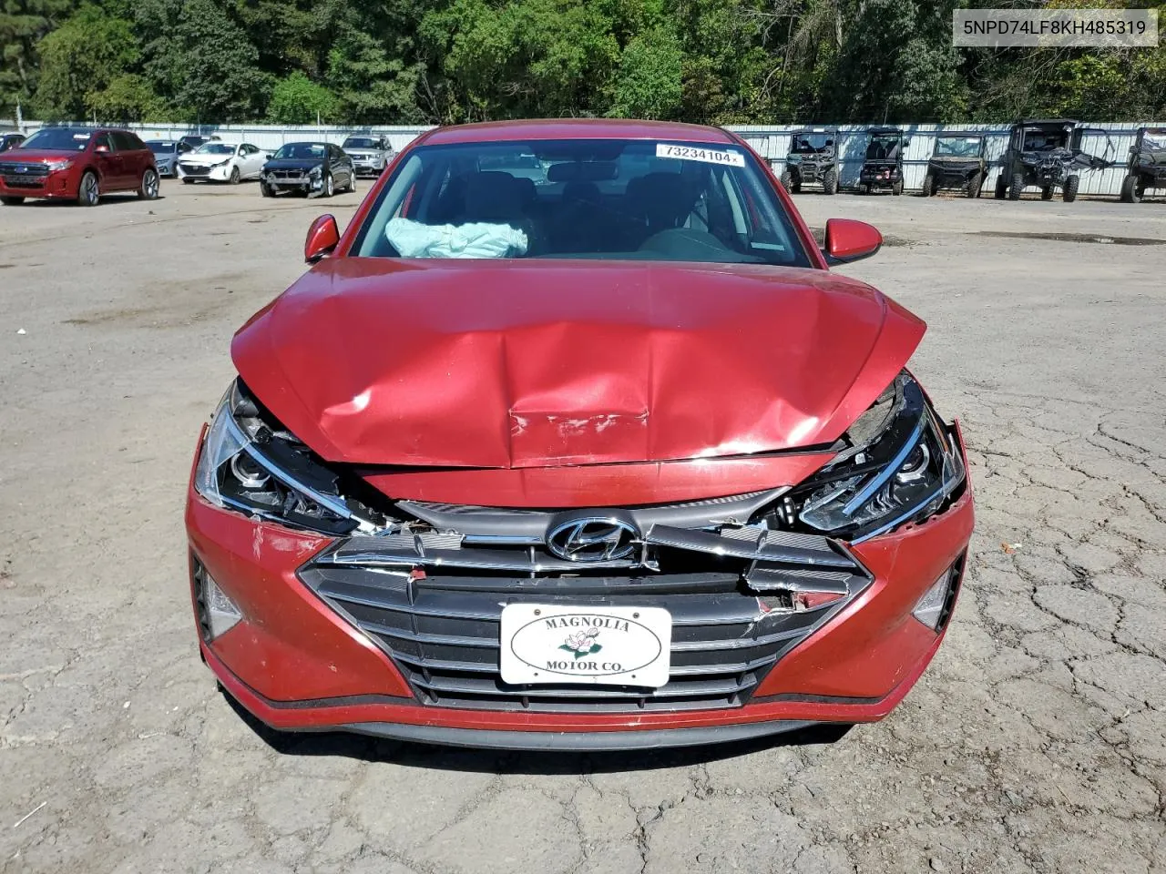 2019 Hyundai Elantra Se VIN: 5NPD74LF8KH485319 Lot: 73234104