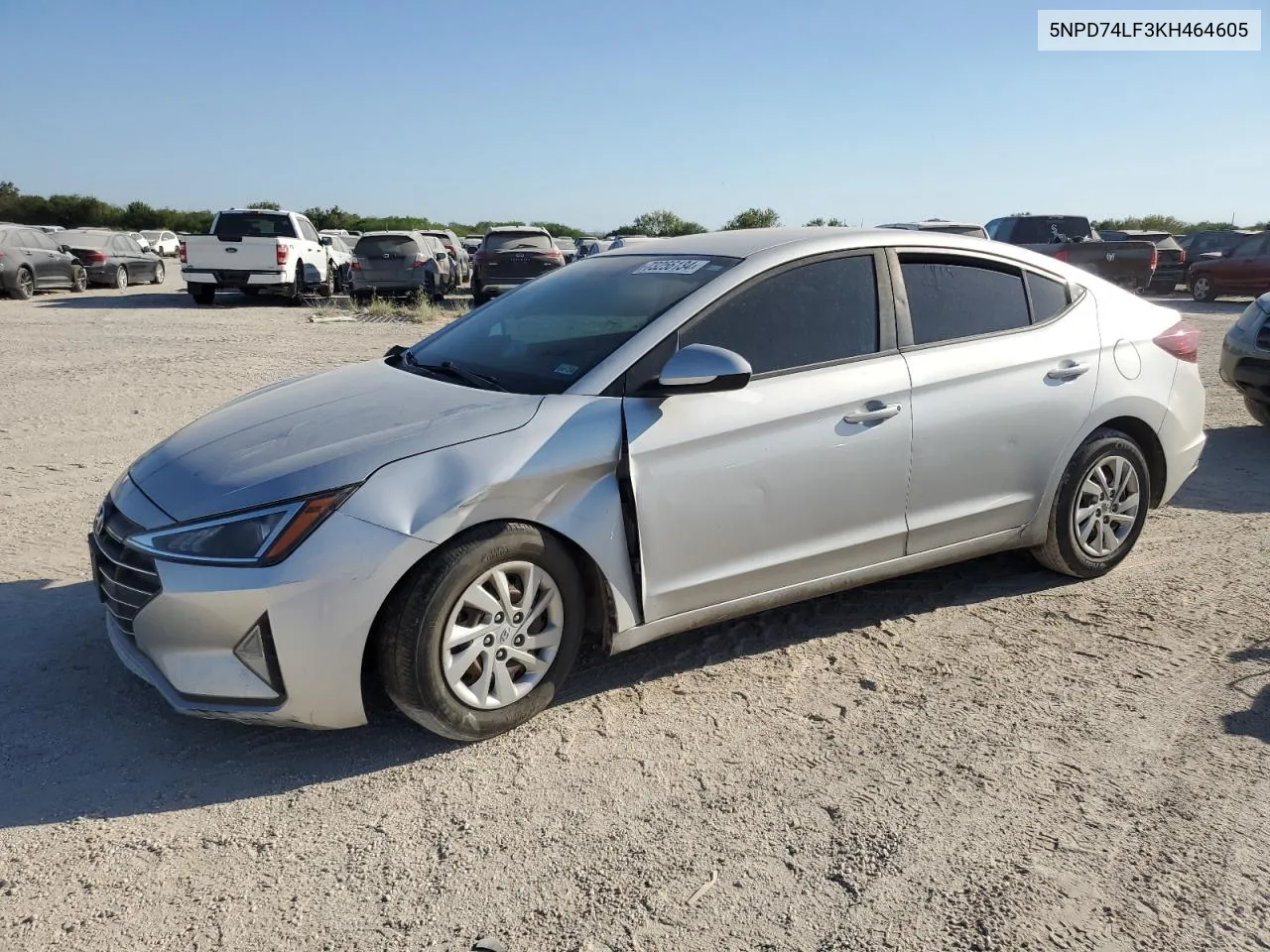 2019 Hyundai Elantra Se VIN: 5NPD74LF3KH464605 Lot: 73256134