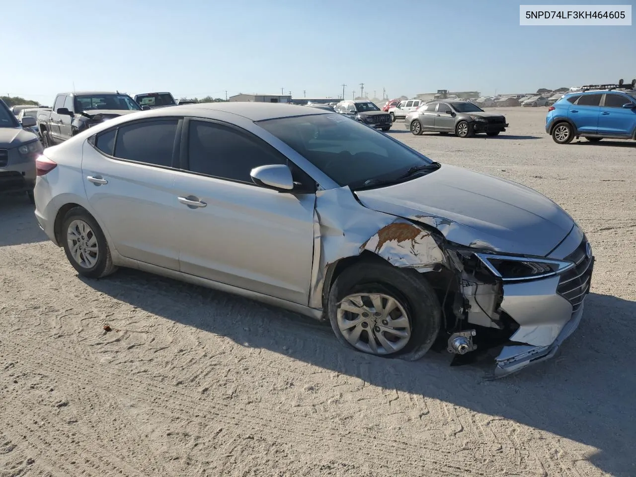 2019 Hyundai Elantra Se VIN: 5NPD74LF3KH464605 Lot: 73256134