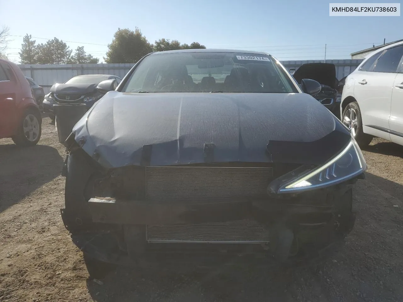 KMHD84LF2KU738603 2019 Hyundai Elantra Sel