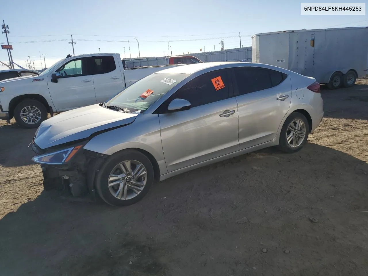 2019 Hyundai Elantra Sel VIN: 5NPD84LF6KH445253 Lot: 73327564