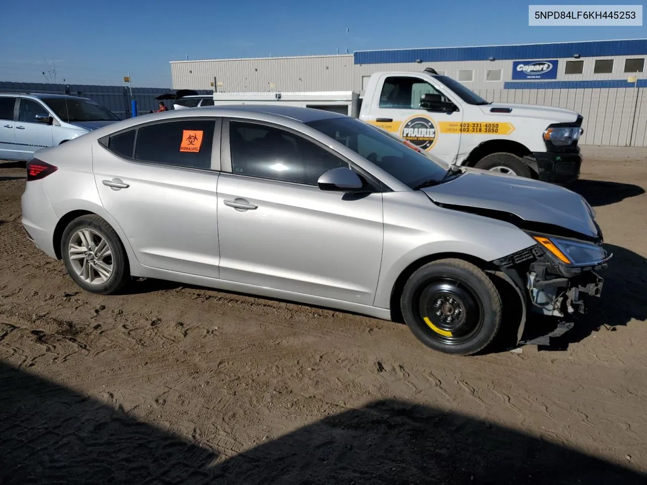 2019 Hyundai Elantra Sel VIN: 5NPD84LF6KH445253 Lot: 73327564