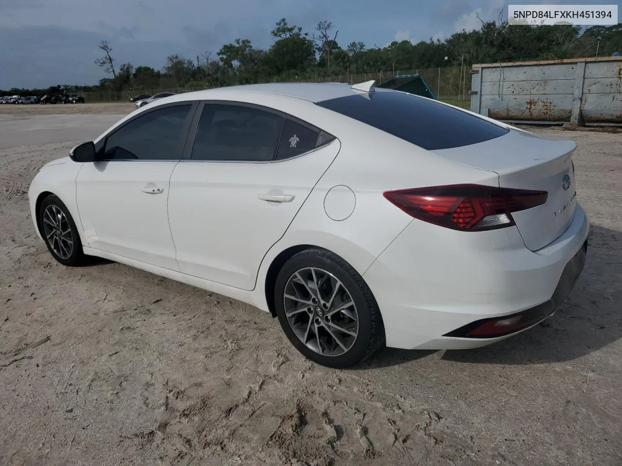 2019 Hyundai Elantra Sel VIN: 5NPD84LFXKH451394 Lot: 73345704