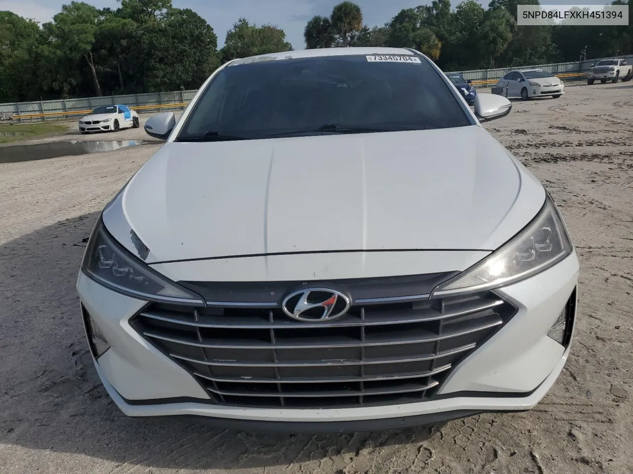 2019 Hyundai Elantra Sel VIN: 5NPD84LFXKH451394 Lot: 73345704