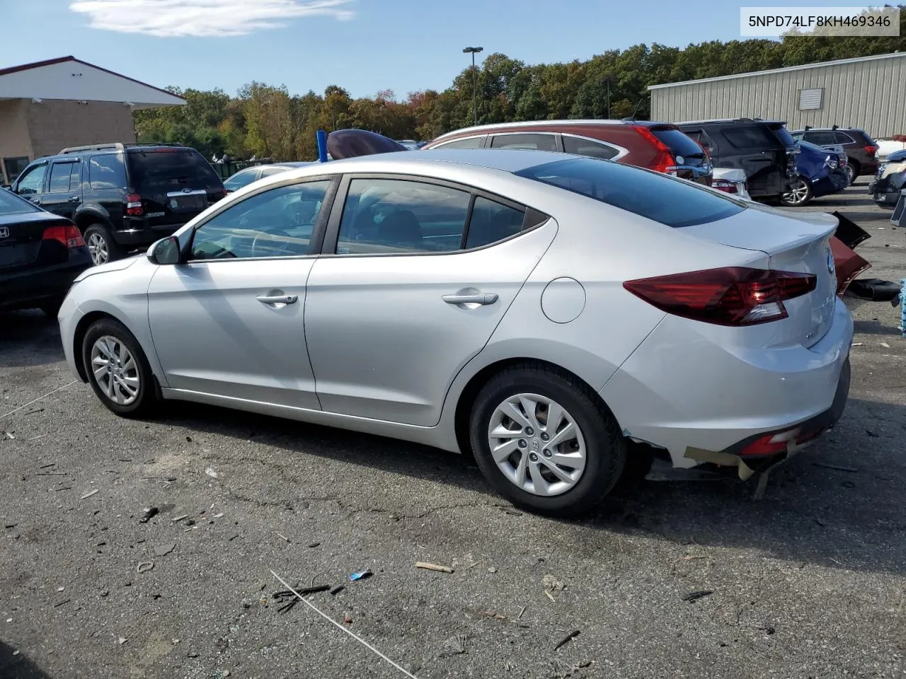 2019 Hyundai Elantra Se VIN: 5NPD74LF8KH469346 Lot: 73579004