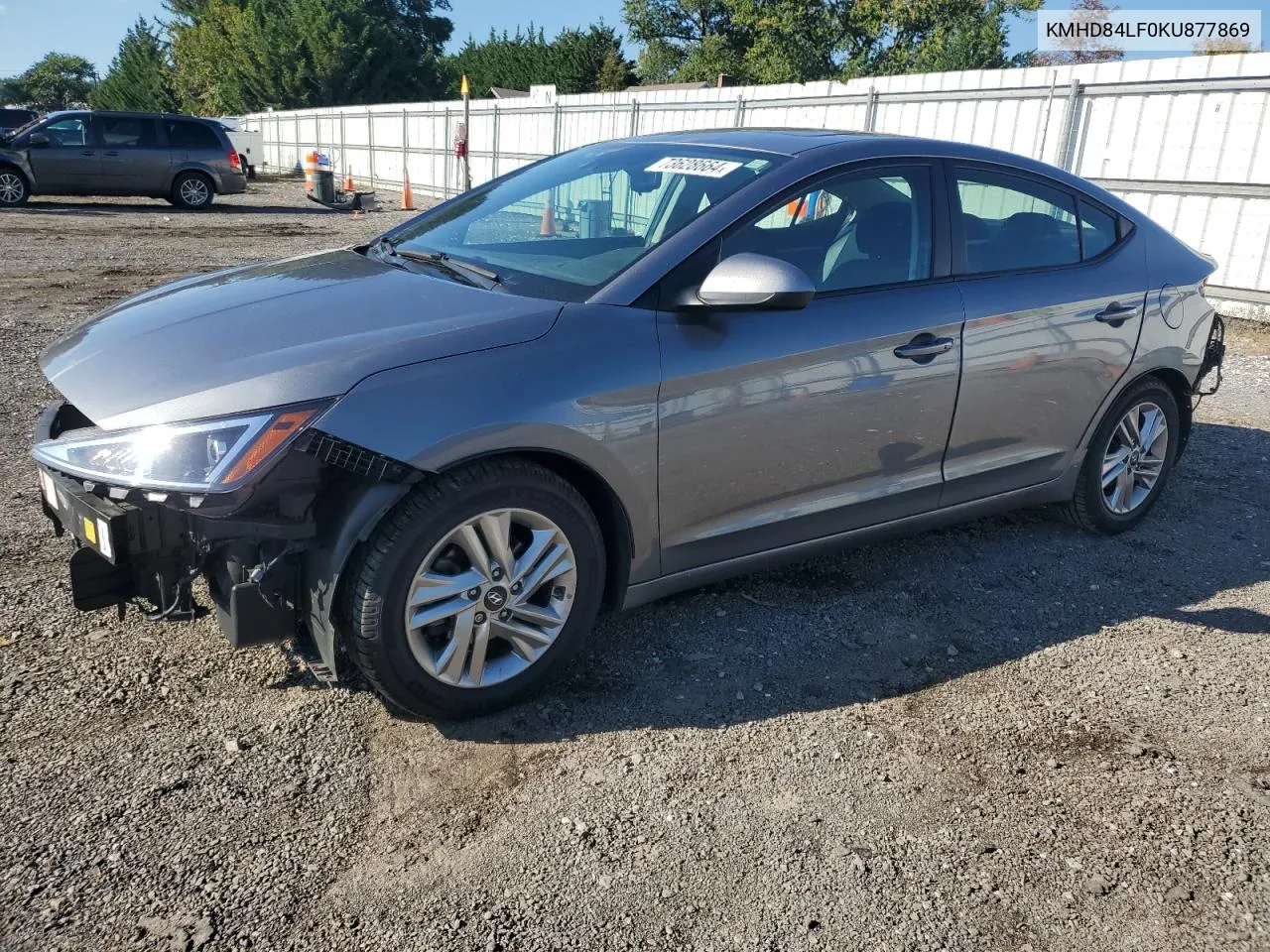 KMHD84LF0KU877869 2019 Hyundai Elantra Sel