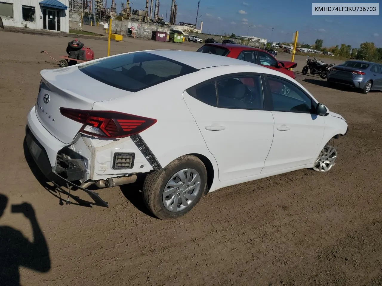 2019 Hyundai Elantra Se VIN: KMHD74LF3KU736703 Lot: 73655724