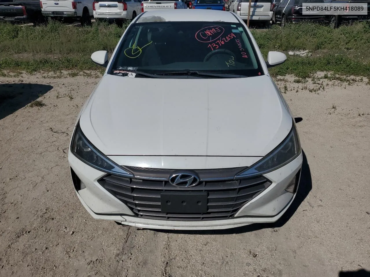 2019 Hyundai Elantra Sel VIN: 5NPD84LF5KH418089 Lot: 73762054