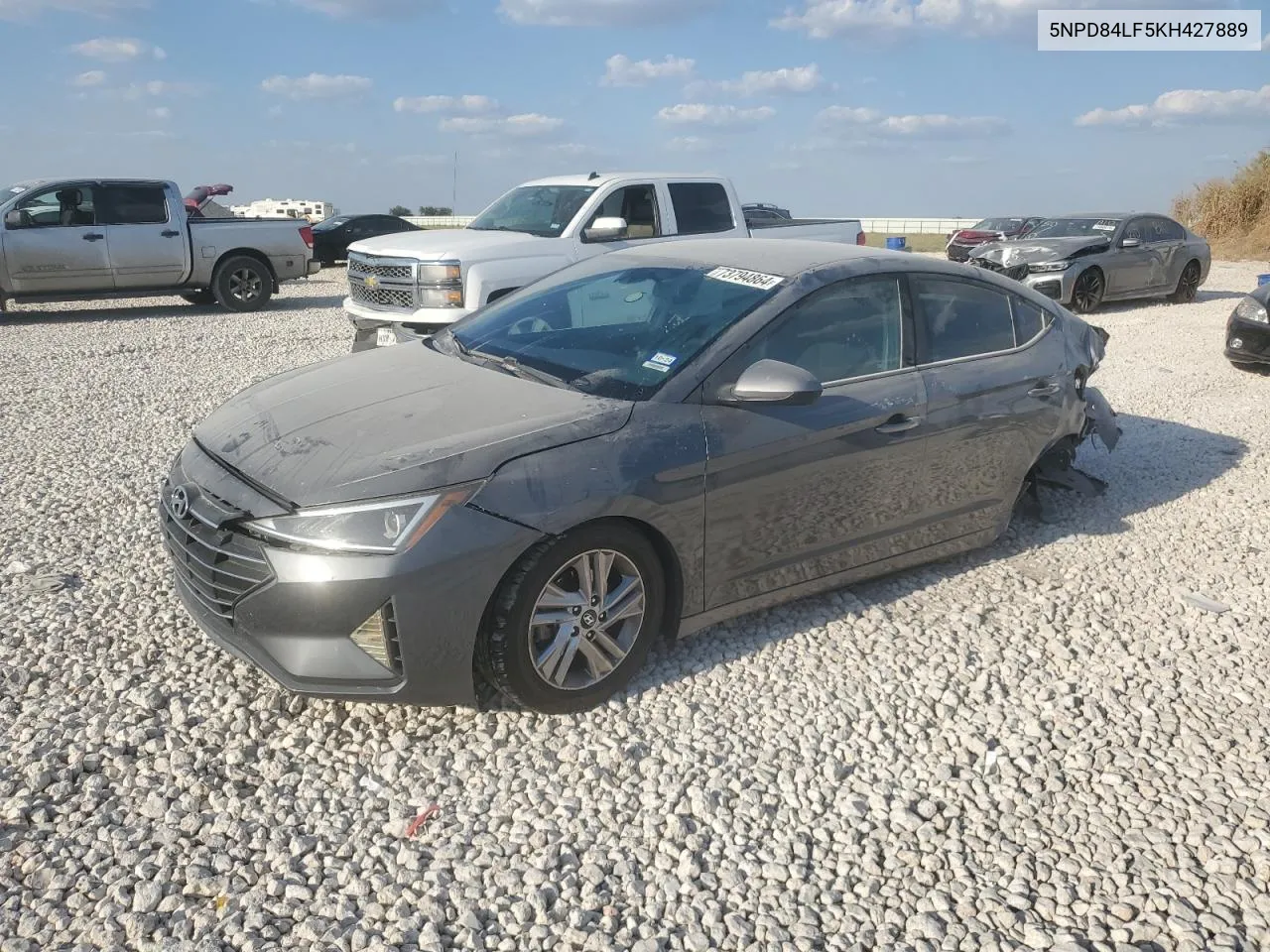 2019 Hyundai Elantra Sel VIN: 5NPD84LF5KH427889 Lot: 73794864