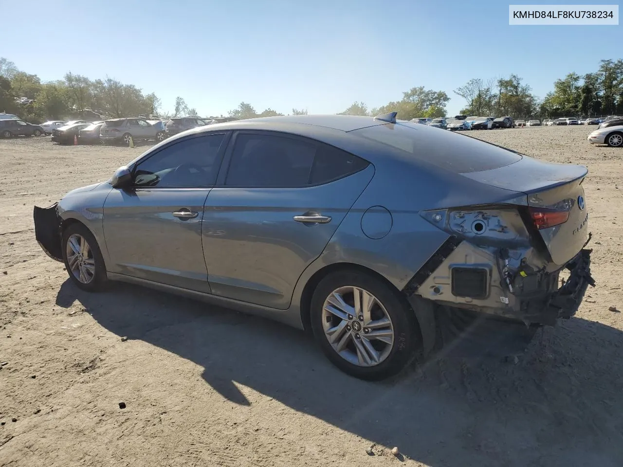 2019 Hyundai Elantra Sel VIN: KMHD84LF8KU738234 Lot: 73806024