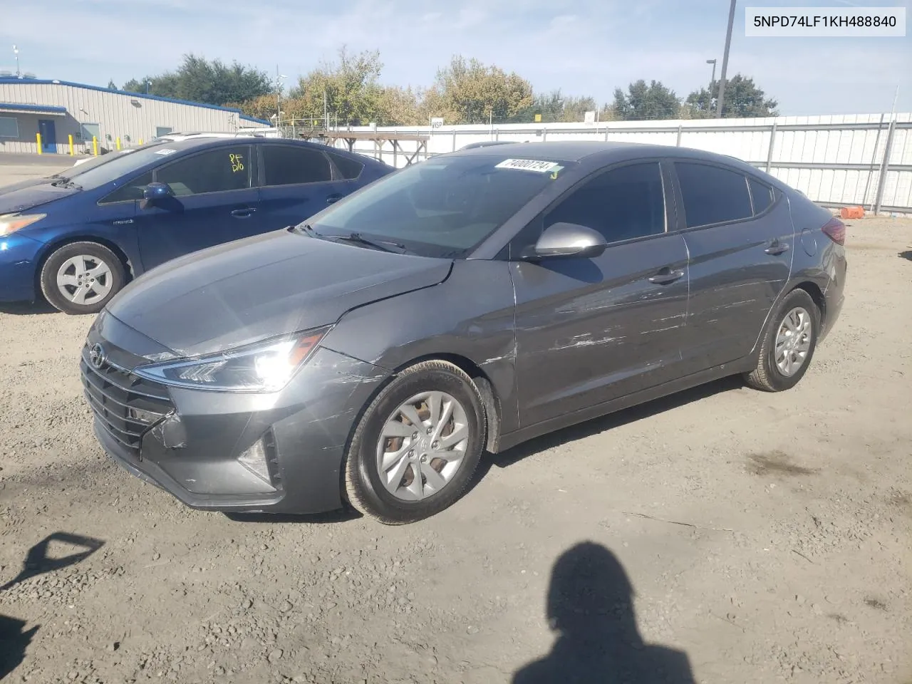 2019 Hyundai Elantra Se VIN: 5NPD74LF1KH488840 Lot: 74000724