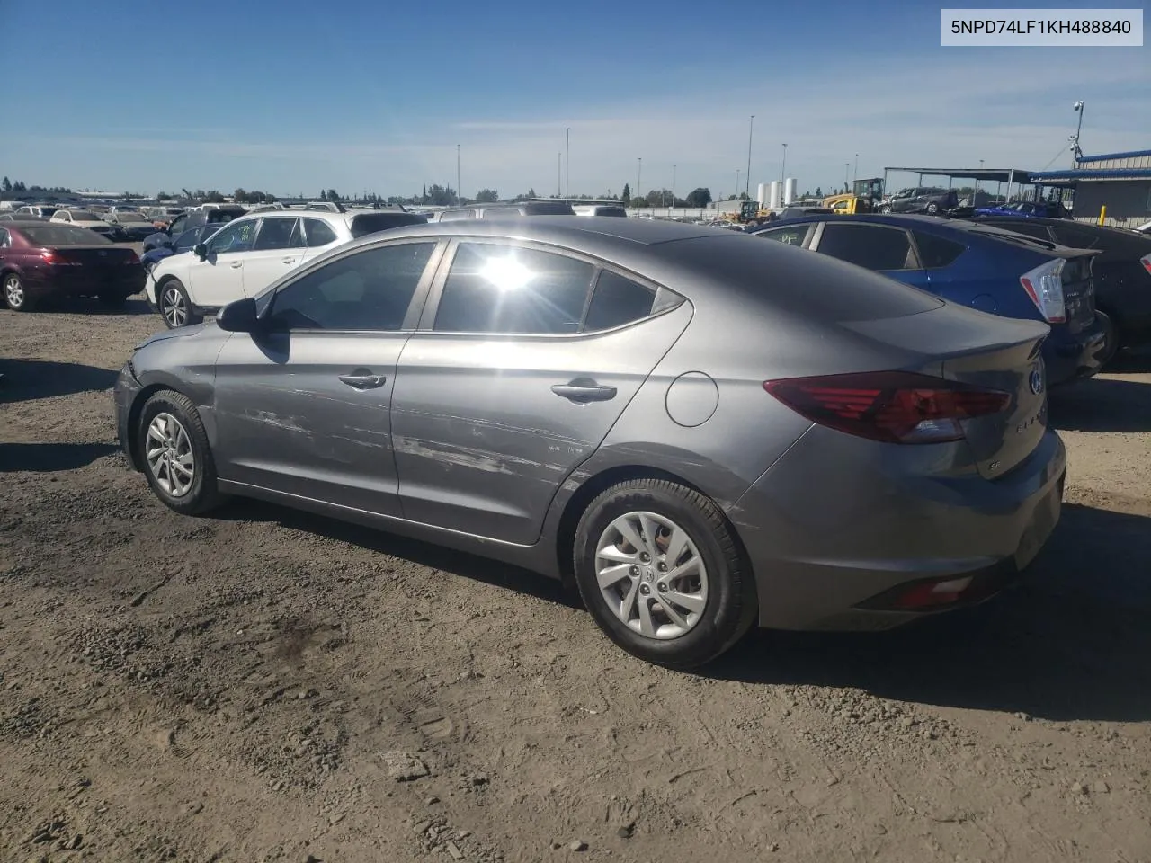 2019 Hyundai Elantra Se VIN: 5NPD74LF1KH488840 Lot: 74000724