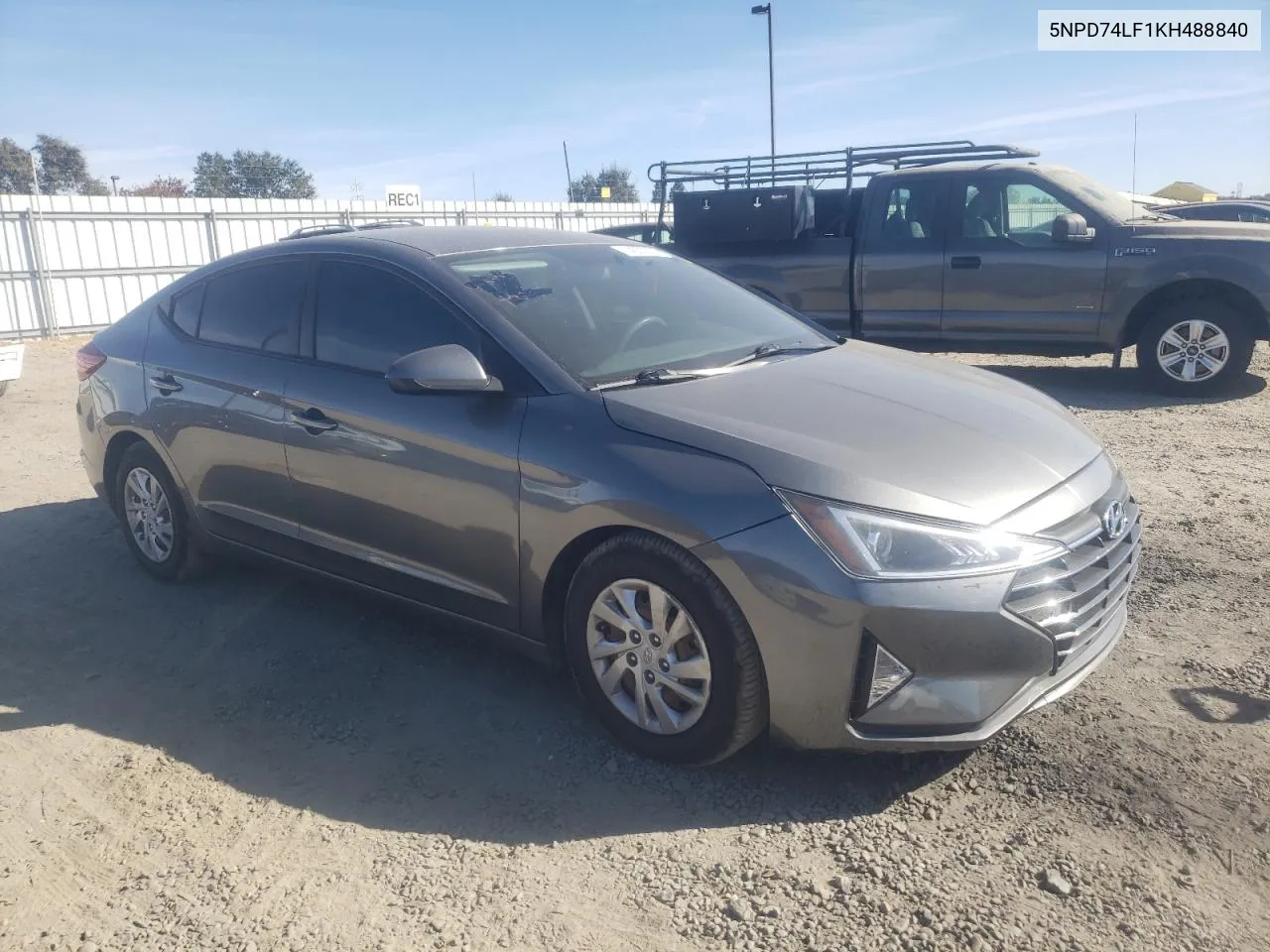 2019 Hyundai Elantra Se VIN: 5NPD74LF1KH488840 Lot: 74000724