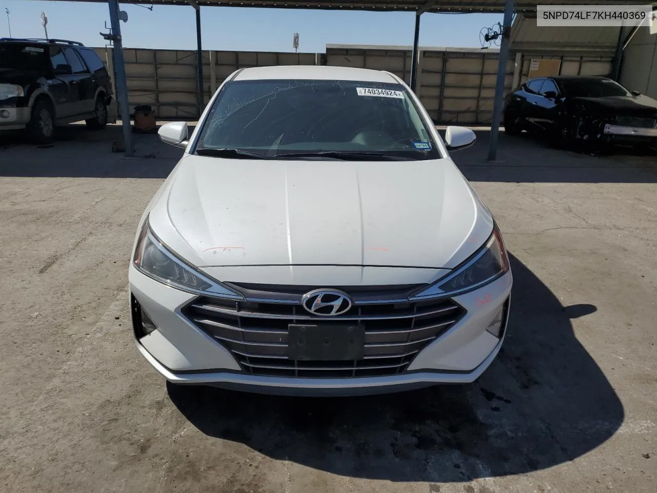 2019 Hyundai Elantra Se VIN: 5NPD74LF7KH440369 Lot: 74034924