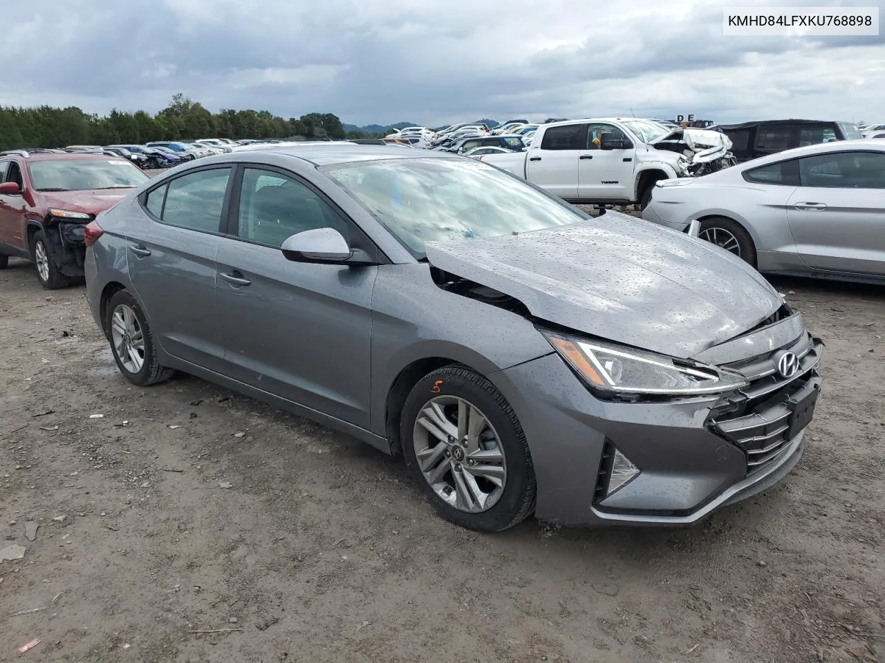 2019 Hyundai Elantra Sel VIN: KMHD84LFXKU768898 Lot: 74109614