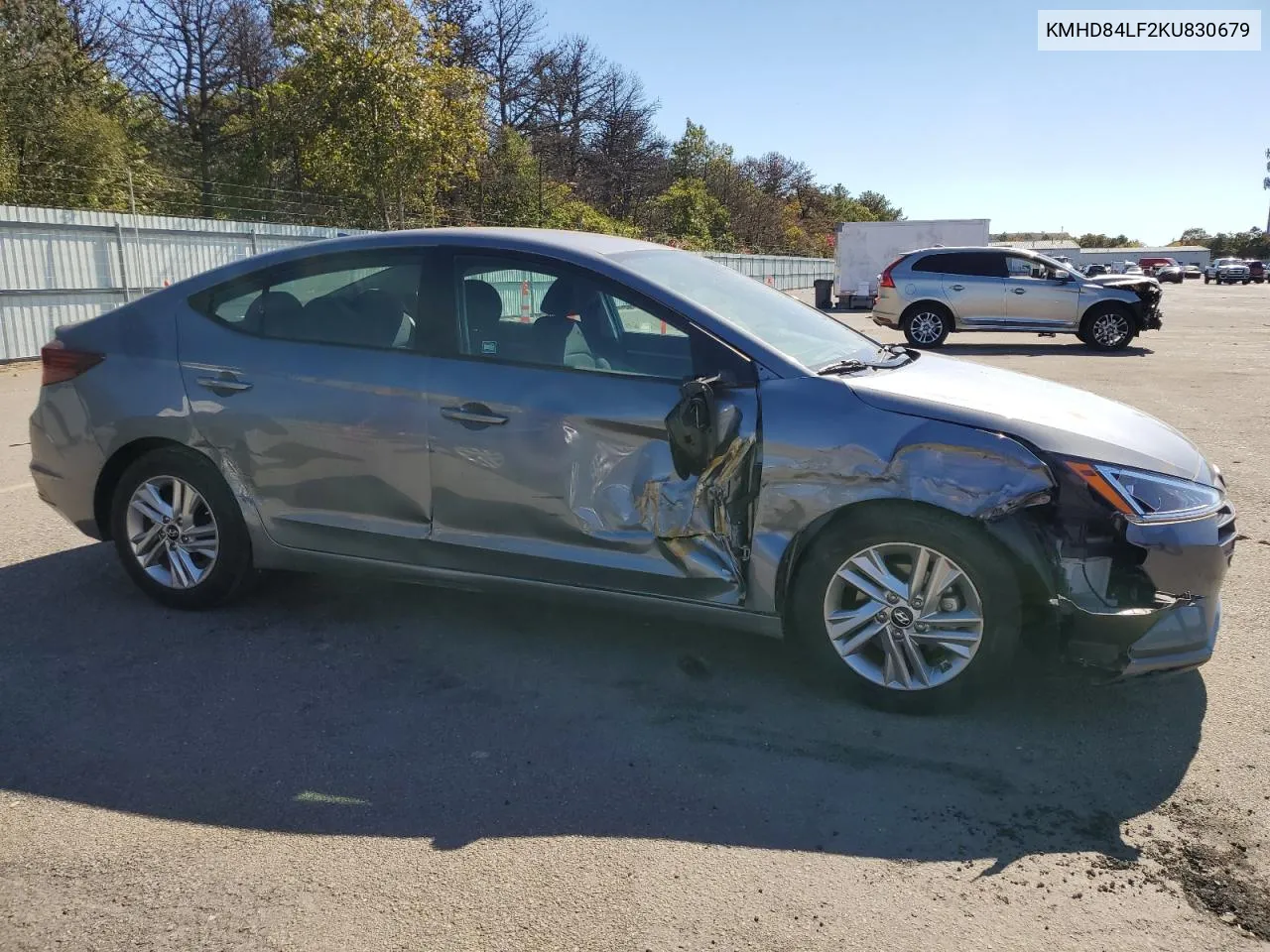 2019 Hyundai Elantra Sel VIN: KMHD84LF2KU830679 Lot: 74213884