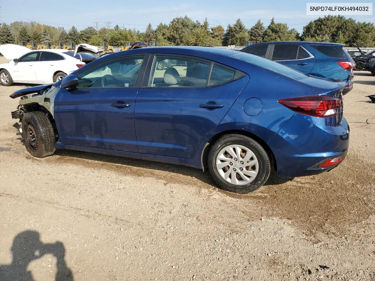 2019 Hyundai Elantra Se VIN: 5NPD74LF0KH494032 Lot: 74271484