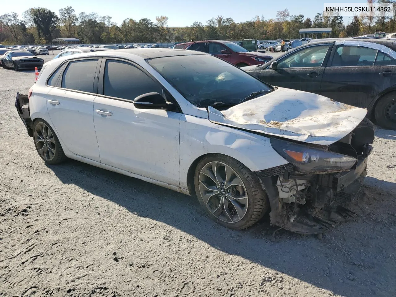 2019 Hyundai Elantra Gt N Line VIN: KMHH55LC9KU114352 Lot: 74272524