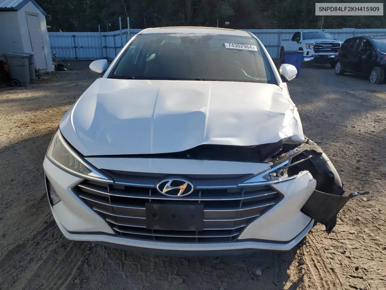 2019 Hyundai Elantra Sel VIN: 5NPD84LF2KH415909 Lot: 74302964