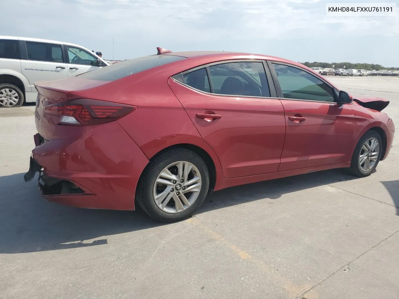 KMHD84LFXKU761191 2019 Hyundai Elantra Sel