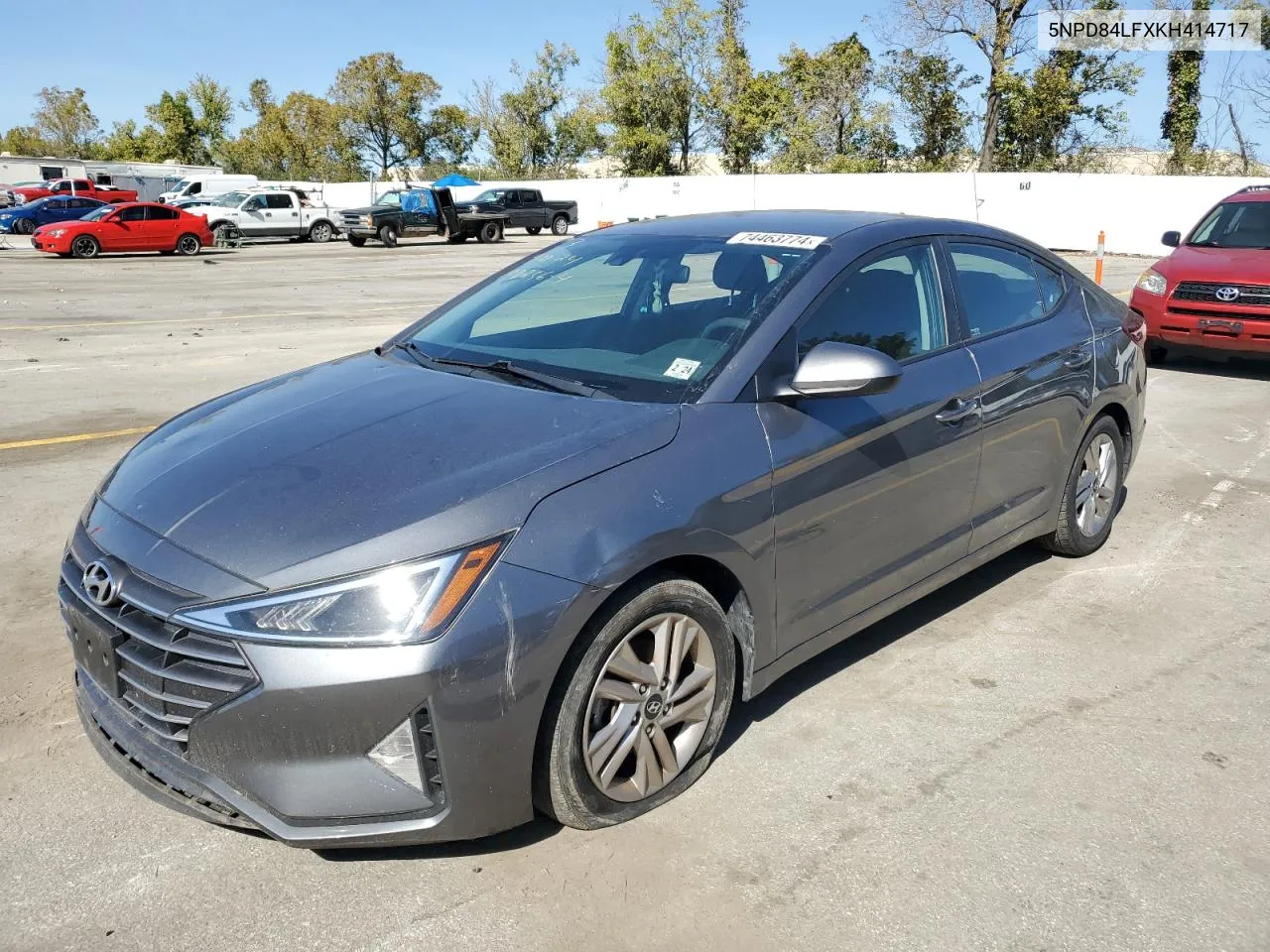 2019 Hyundai Elantra Sel VIN: 5NPD84LFXKH414717 Lot: 74463774