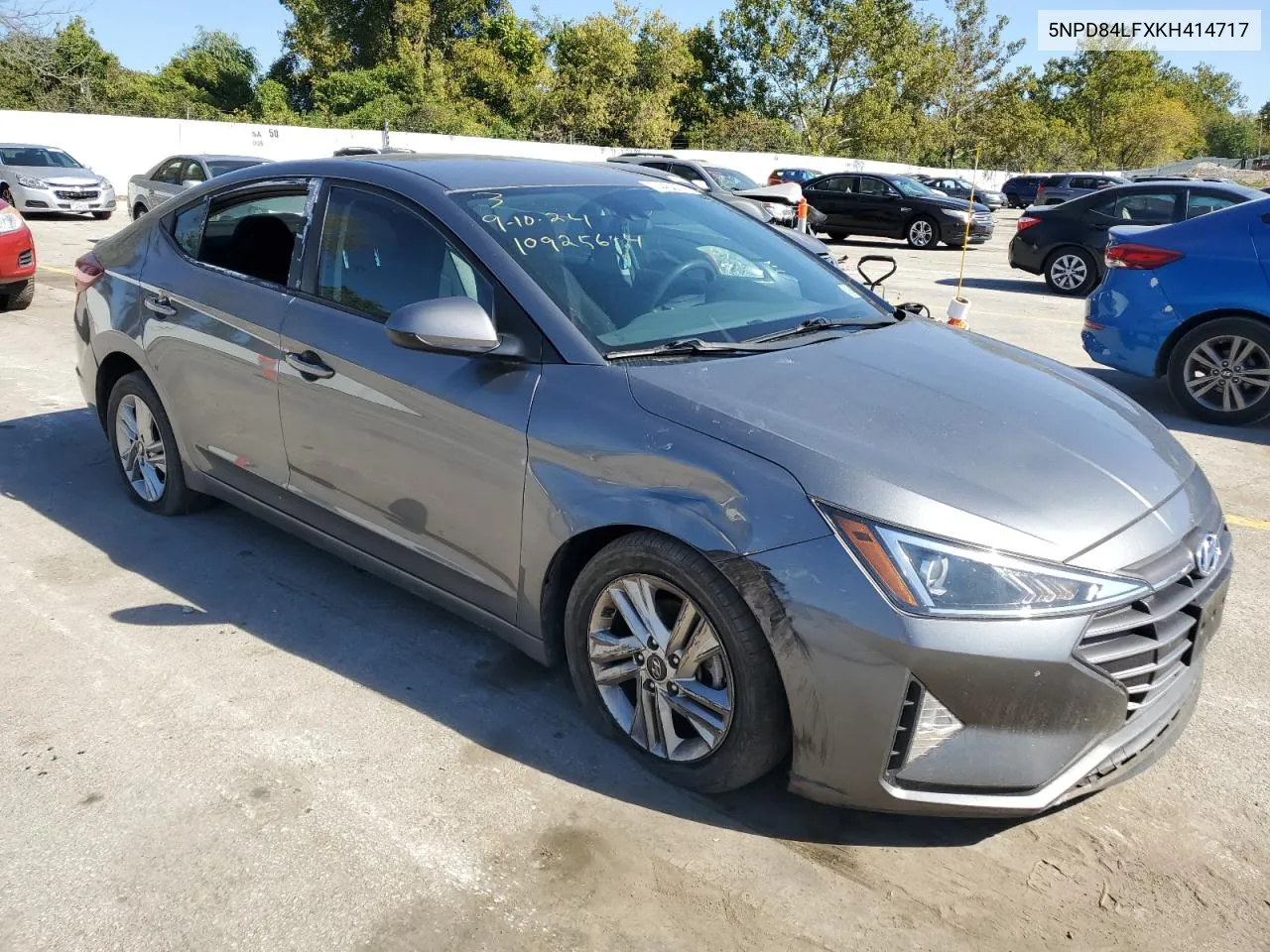 2019 Hyundai Elantra Sel VIN: 5NPD84LFXKH414717 Lot: 74463774