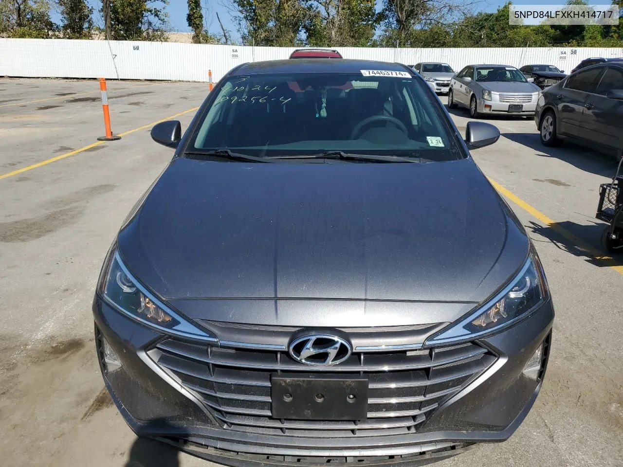 2019 Hyundai Elantra Sel VIN: 5NPD84LFXKH414717 Lot: 74463774