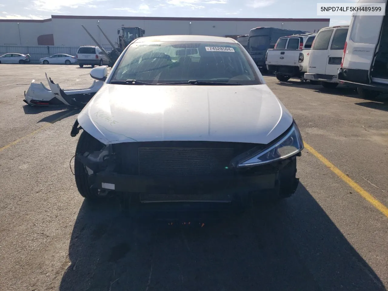 2019 Hyundai Elantra Se VIN: 5NPD74LF5KH489599 Lot: 74528504