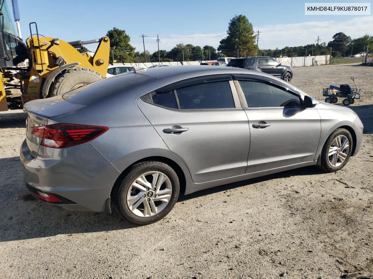 2019 Hyundai Elantra Sel VIN: KMHD84LF9KU878017 Lot: 74556974