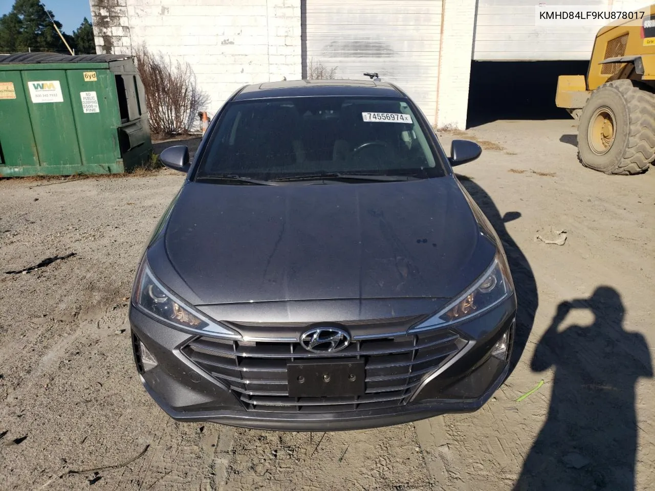 2019 Hyundai Elantra Sel VIN: KMHD84LF9KU878017 Lot: 74556974