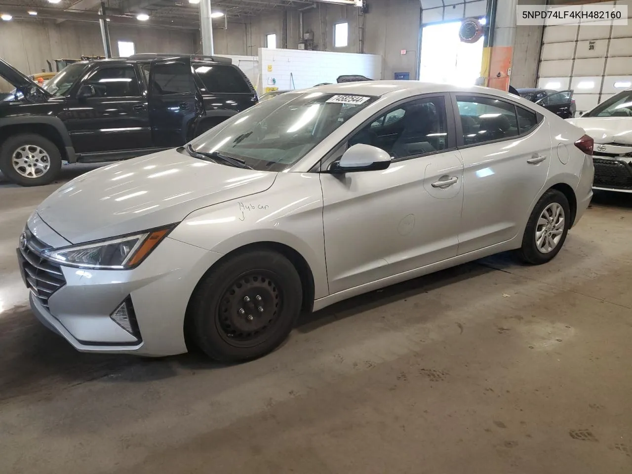 2019 Hyundai Elantra Se VIN: 5NPD74LF4KH482160 Lot: 74582544