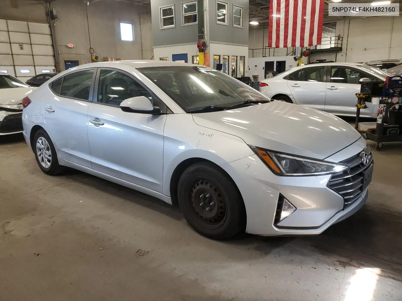 2019 Hyundai Elantra Se VIN: 5NPD74LF4KH482160 Lot: 74582544