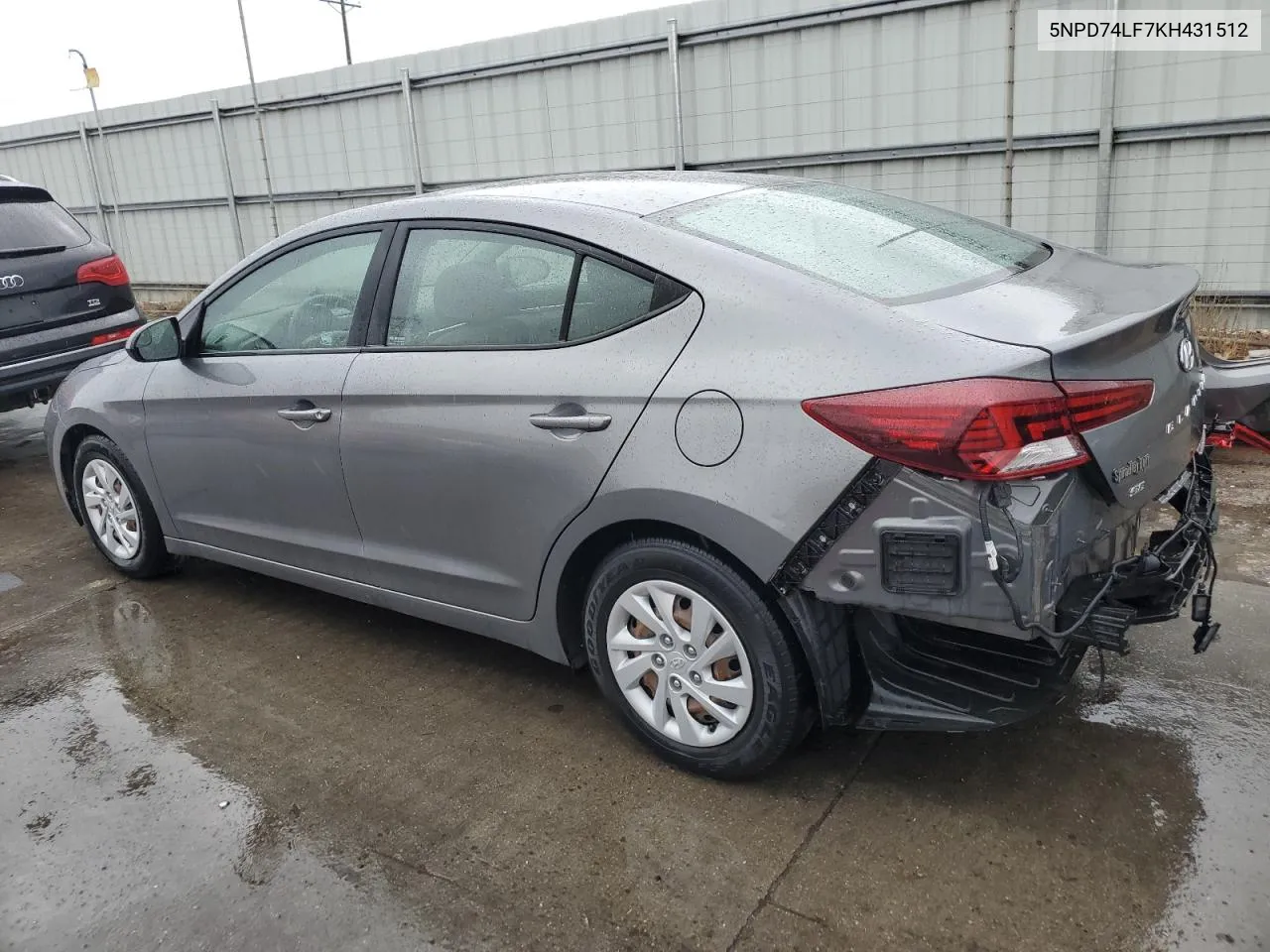 2019 Hyundai Elantra Se VIN: 5NPD74LF7KH431512 Lot: 74590223